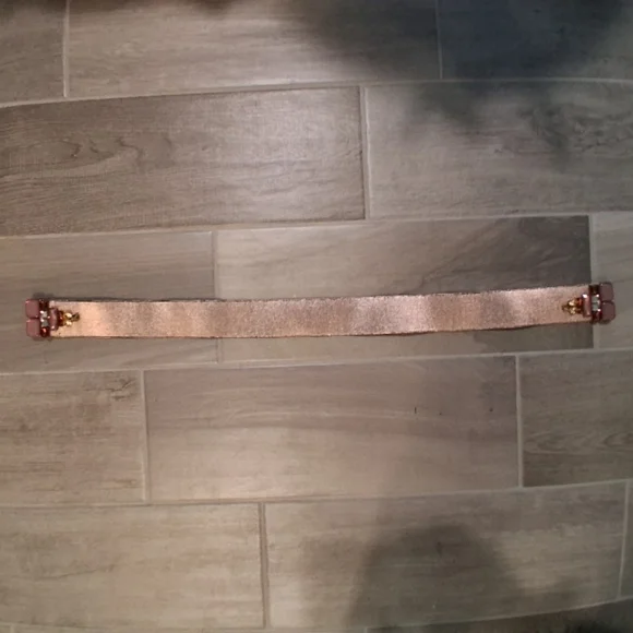 Anthropologie Rose Shimmer Jeweled Embellished Belt - M - Picture 4 of 7